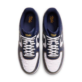 MEN'S NIKE AIR FORCE 1 '07 "SUMMIT WHITE/MIDNIGHT NAVY-YELLOW OCHRE" IX7257-133