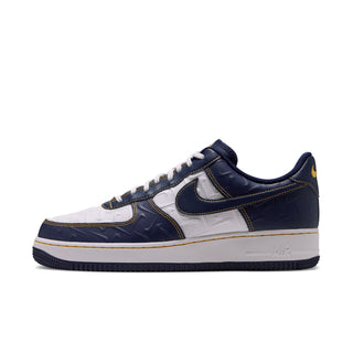 MEN'S NIKE AIR FORCE 1 '07 "SUMMIT WHITE/MIDNIGHT NAVY-YELLOW OCHRE" IX7257-133