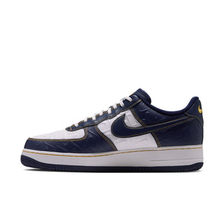 MEN'S NIKE AIR FORCE 1 '07 "SUMMIT WHITE/MIDNIGHT NAVY-YELLOW OCHRE" IX7257-133