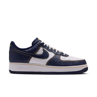 MEN'S NIKE AIR FORCE 1 '07 "SUMMIT WHITE/MIDNIGHT NAVY-YELLOW OCHRE" IX7257-133