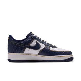 MEN'S NIKE AIR FORCE 1 '07 "SUMMIT WHITE/MIDNIGHT NAVY-YELLOW OCHRE" IX7257-133