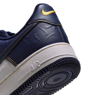 MEN'S NIKE AIR FORCE 1 '07 "SUMMIT WHITE/MIDNIGHT NAVY-YELLOW OCHRE" IX7257-133