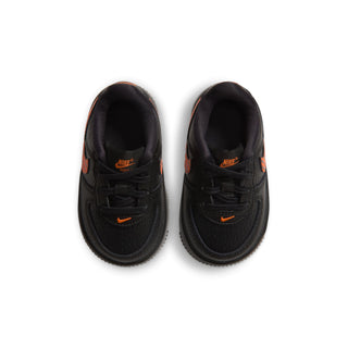 (TD) KIDS NIKE AIR FORCE ONE LOW "BLACK/SAFETY ORANGE" IZ2005-045