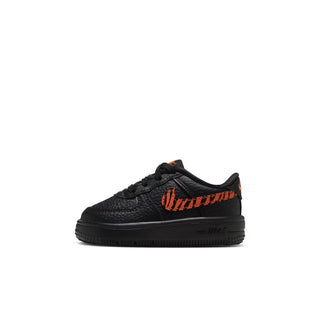 (TD) KIDS NIKE AIR FORCE ONE LOW "BLACK/SAFETY ORANGE" IZ2005-045