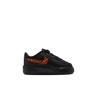 (TD) KIDS NIKE AIR FORCE ONE LOW "BLACK/SAFETY ORANGE" IZ2005-045