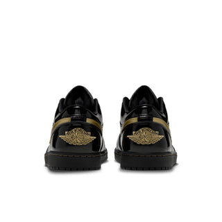 MEN'S AIR JORDAN 1 LOW SE "PATENT" BLACK/GOLD JA4147-010