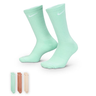 NIKE EVERYDAY PLUS CUSHIONED TRAINING CREW SOCKS (3 PAIRS) "MULTICOLOR" SX6888-971
