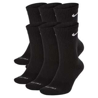 Lot de 6 paires de chaussettes d'entraînement Nike Crew « Noir » SX6897 010
