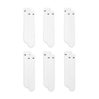 NIKE EVERYDAY CUSHIONED WHITE/BLACK x6 PACK SOCKS SX7666-100