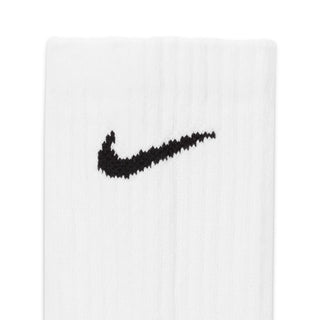 NIKE EVERYDAY CUSHIONED WHITE/BLACK x6 PACK SOCKS SX7666-100