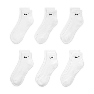 NIKE EVERYDAY CUSHIONED ANKLE SOCKS 6 PACK "WHITE" SX7669-100