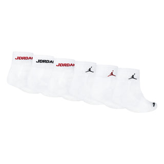 JORDAN KIDS 6 PACK ANKLE SOCKS  'WHITE' BJ0342-001