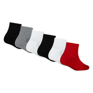 JORDAN KIDS 6 PACK ANKLE SOCKS 'GYM RED' BJ0342-RK2