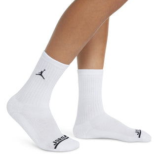 Air Jordan Kids 6pack Crew Socks 'White' BJ0343 001
