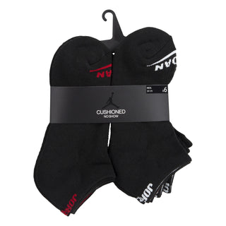 JORDNA KIDS NO SHOW SOCKS 6 PACK 'BLACK' BJ0450-023