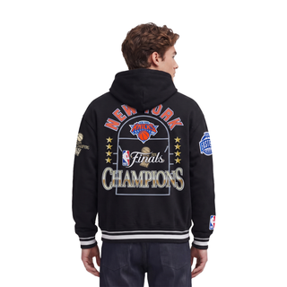 PRO STANDARD NEW YORK KNICKS NBA FINALS 2026 M RIB FLEECE PULLOVER HOODIE BNK5517765-BLK
