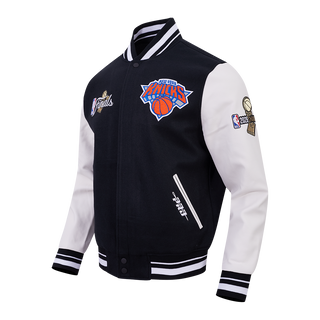 PRO STANDARD NEW YORK KNICKS 2026 NBA CHAMPIONSHIP RIB WOOL VARSITY JACKET BNK6517766-BLW