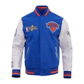 PRO STANDARD NEW YORK KNICKS 2026 NBA CHAMPIONSHIP RIB WOOL VARSITY JACKET BNK6517766-ROR