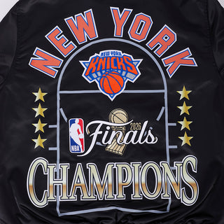 PRO STANDAR NEW YORK KNICKS 2026 NBA CHAMPIONSHIP PRO SATIN JACKET BNK6517767-BLK