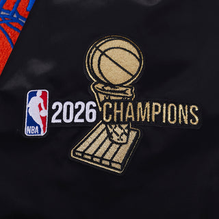 PRO STANDAR NEW YORK KNICKS 2026 NBA CHAMPIONSHIP PRO SATIN JACKET BNK6517767-BLK