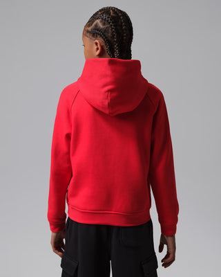 KIDS AIR JORDAN BROOKLYN FLEECE PULLOVER HOODIE 'RED' 95G066-U10
