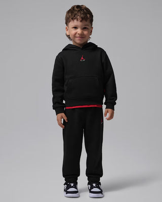 KIDS AIR JORDAN BROOKLYN FLEECE PULLOVER HOODIE 'BLACK' 95G066-023