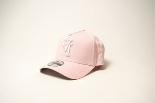 New Era 9Forty A-Frame Upside Down Los Angeles Dodgers Pink 2020 World Series Patch