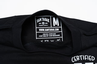 SAM TABAK CERTIFIED SNEAKERHEAD TEE 'BLACK'