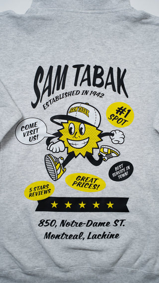 SAM TABAK 'BALL OF SUNSHINE' HOODIE 'HEATHER GREY'