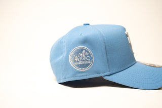 NEW ERA 9FORTY A-FRAME UPSIDE DOWN LA DODGERS LIGHT BLUE PATCH