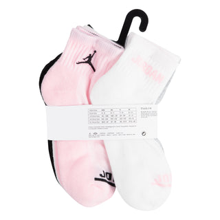 JORDAN KIDS ANKLE SOCKS 6 PACK 'PINK FOAM' GJ0458-A9Y