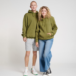 RUSSELL ATHLETICS HOODIE 'GREEN MOSS' 695HBM1