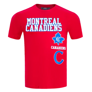 PRO STANDARD MONTREAL CANADIENS RETRO CLASSIC STRIPED TEE "RED" HMC167177-RED