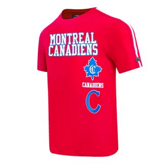 PRO STANDARD MONTREAL CANADIENS RETRO CLASSIC STRIPED TEE "RED" HMC167177-RED
