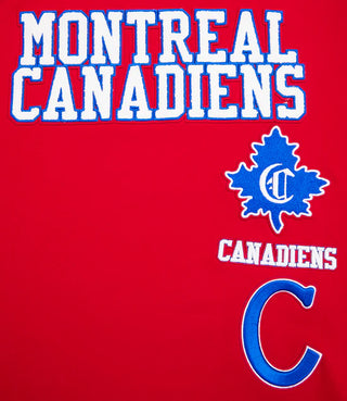 PRO STANDARD MONTREAL CANADIENS RETRO CLASSIC STRIPED TEE "RED" HMC167177-RED