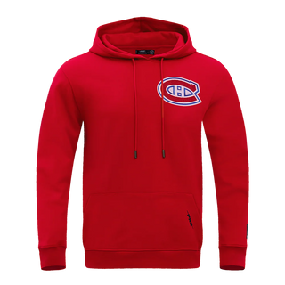 PRO STANDARD MONTREAL CANADIENS CLASSIC CHENILLE DOUBLE KNIT PULLOVER HOODIE "RED" HMC560588-RED