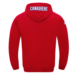 PRO STANDARD MONTREAL CANADIENS CLASSIC CHENILLE DOUBLE KNIT PULLOVER HOODIE "RED" HMC560588-RED