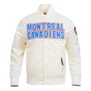 PRO STANDARD MONTREAL CANADIENS CLASSIC SATIN JACKET "EGGSHELL" HMC660928-EGG