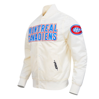 PRO STANDARD MONTREAL CANADIENS CLASSIC SATIN JACKET "EGGSHELL" HMC660928-EGG