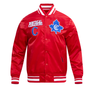 PRO STANDARD MONTREAL CANADIENS RETRO CLASSIC RIB SATIN JACKET "RED" HMC667180-RED