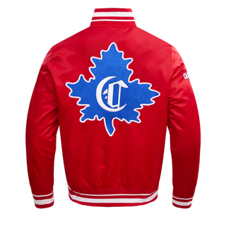 PRO STANDARD MONTREAL CANADIENS RETRO CLASSIC RIB SATIN JACKET "RED" HMC667180-RED