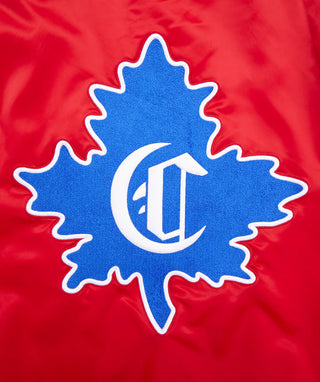 PRO STANDARD MONTREAL CANADIENS RETRO CLASSIC RIB SATIN JACKET "RED" HMC667180-RED