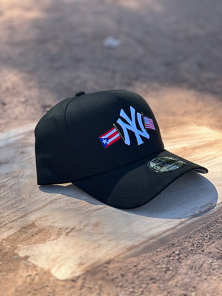 NEW ERA NEW YORK YANKEES 9FORTY A-FRAME CORDUROY SNAPBACK PUERTO RICE X USA