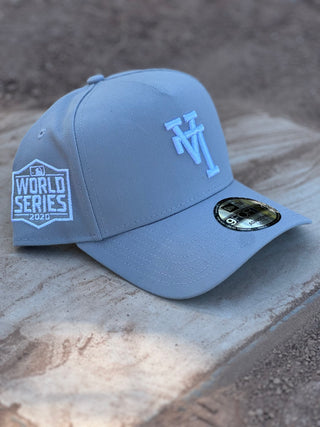 NEW ERA 9FORTY A-FRAME UPSIDE DOWN LA DODGERS "GREY" WORLD SERIES 2020