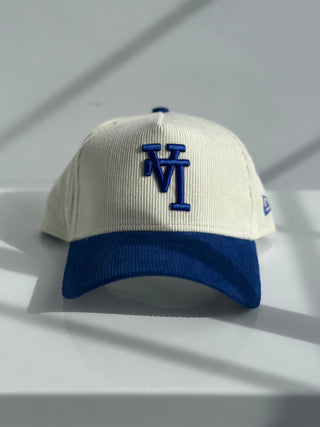 NEW ERA 9FORTY A-FRAME UPSIDE DOWN LA DODGERS "ROYAL/CREAM" CORDUROY