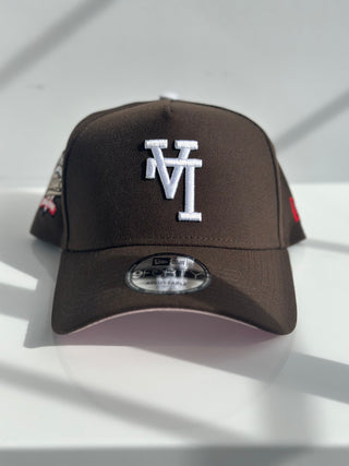 NEW ERA 9FORTY A-FRAME UPSIDE DOWN LA DODGERS "CREAM/RED" 100TH ANN 1890-1990