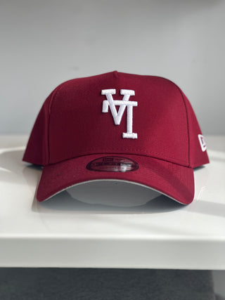 NEW ERA 9FORTY A-FRAME UPSIDE DOWN LA DODGERS "BURGUNDY"