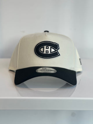 NEW ERA 9FORTY A-FRAME MONTREAL CANADIENS CREAM/BLACK GREY UV