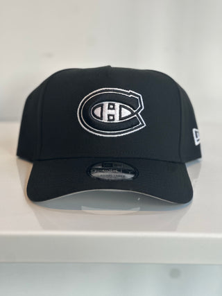 NEW ERA 9FORTY A-FRAME MONTREAL CANADIENS BLACK/WHITE GREY UV