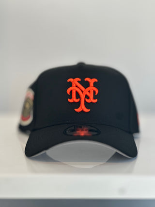 NEW ERA 9FORTY A-FRAME NY METS BLACK/ORANGE "1969 WORLD SERIES" GREY UV